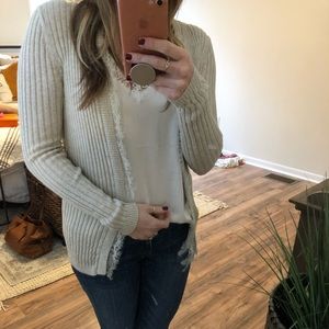 Lace detail cardigan